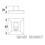 CA Deadbolt | Chrome