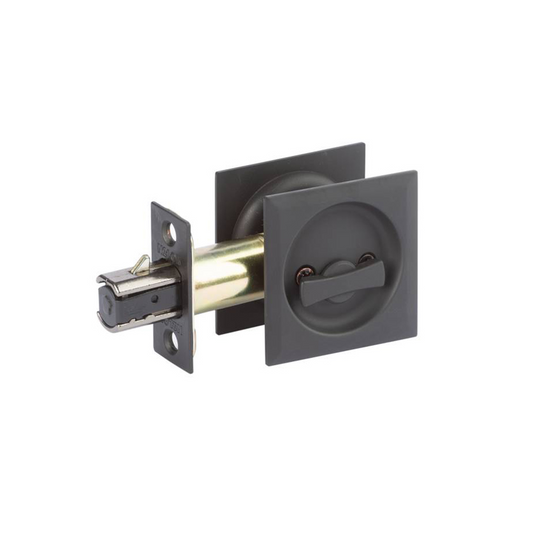 JM Square Sliding Privacy | Matt Black