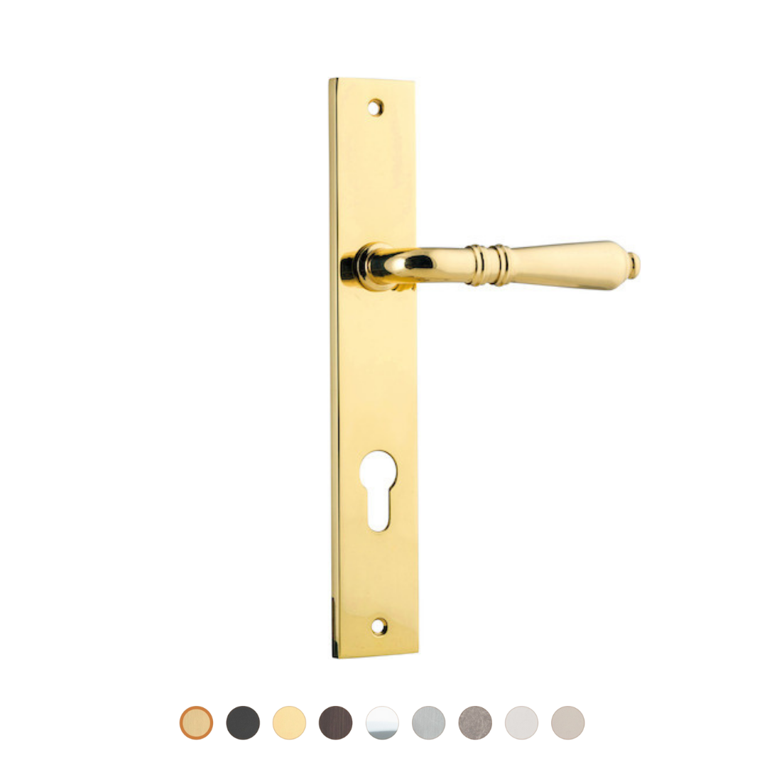 Sarlat Lever | Rectangular Backplate