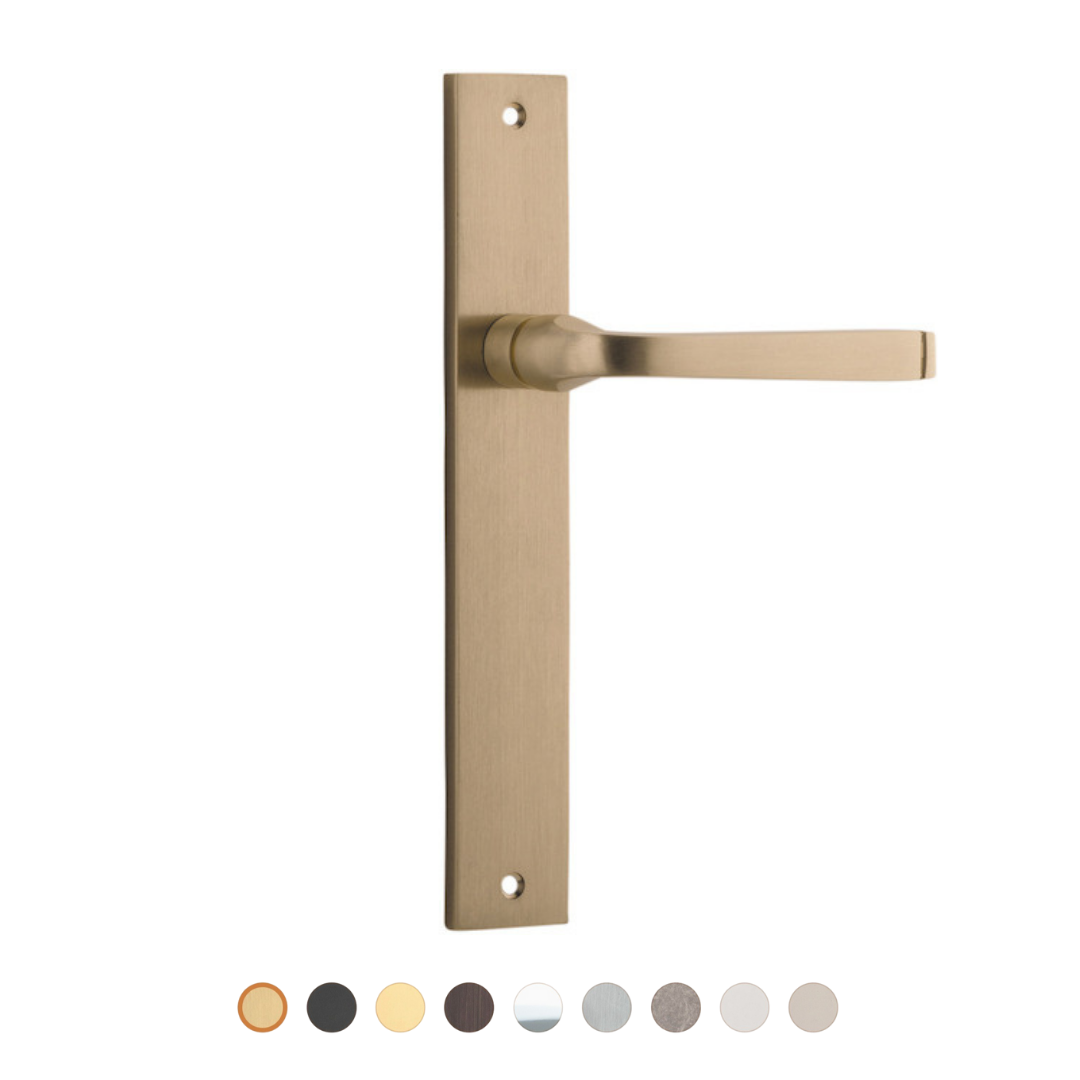 Annecy Lever | Rectangular Backplate