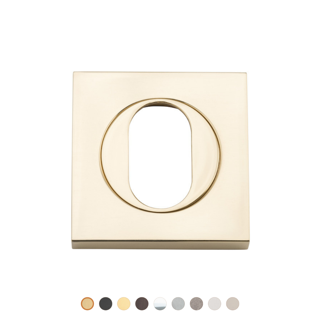 Oval Escutcheon - Square